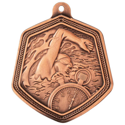 Falcon Swimming Medal Bronze 65mm MM22101B