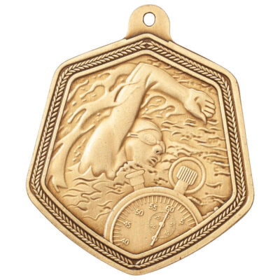 Falcon Swimming Medal Gold 65mm MM22101G