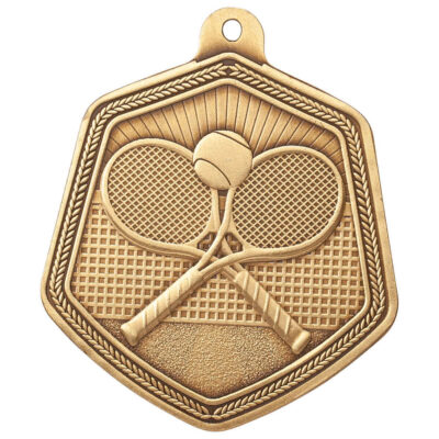Falcon Tennis Medal Gold 65mm MM22102G