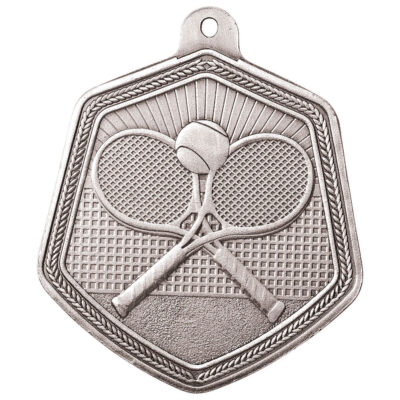 Falcon Tennis Medal Silver 65mm MM22102S