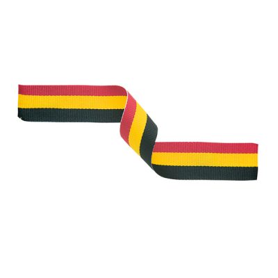 Medal Ribbon Red Yellow & Black 395x22mm MR14
