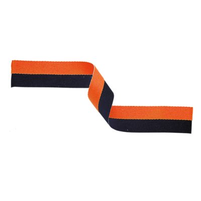 Medal Ribbon Orange & Black 395x22mm MR16000
