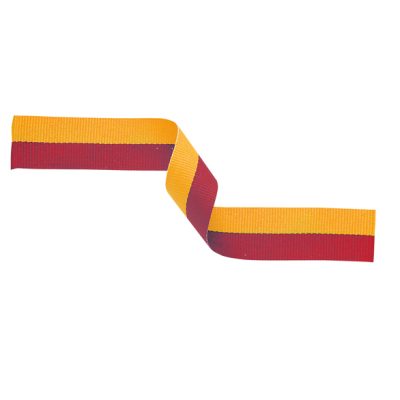 Medal Ribbon Red & Gold 395x22mm MR35