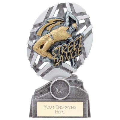 The Stars Street Dance Plaque Award Silver & Gold 170mm PA19061C