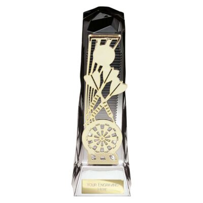 Shard Darts Award Carbon Black & Ice Platinum 230mm PA24019A