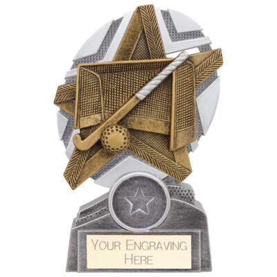 The Stars Hockey Plaque Award Silver & Gold 130mm PA24240A