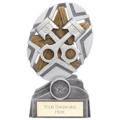 The Stars Motorsport Piston Plaque Award Silver & Gold 170mm PA24246C