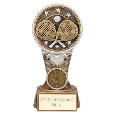 Ikon Tower Padel Award Antique Silver & Gold 150mm PA25227B