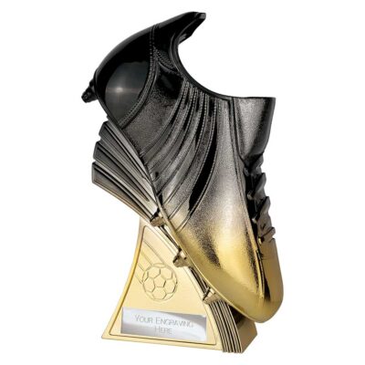 Power Boot Football Heavyweight Award Carbon Black to Gold 230mm PA25261C
