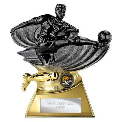 Power Strike Football Heavyweight Carbon Black & Gold 200mm PA26097B