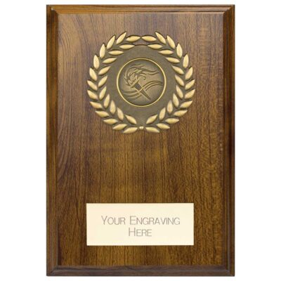 Reward Wreath Plaque Walnut 150x110mm PL24581D