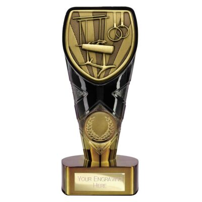 Fusion Cobra Gymnastics Award Black & Gold 150mm PM25220B