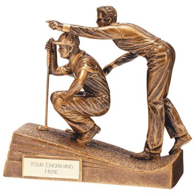 Horizon Golf Putting Resin Figure Gold 150mm RF22196A