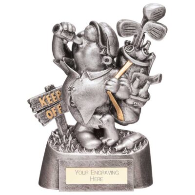Goof Balls Golf Sozzled Award Silver 165mm RF23038A