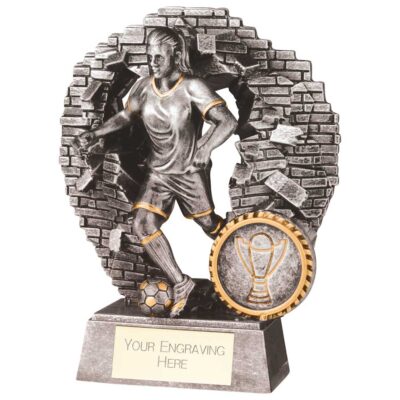 Blast Out Female Football Resin Award 130mm RF23090A