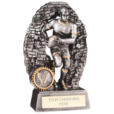 Blast Out Male Rugby Resin Award 160mm RF23091B