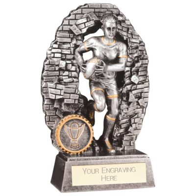 Blast Out Female Rugby Resin Award 160mm RF23092B
