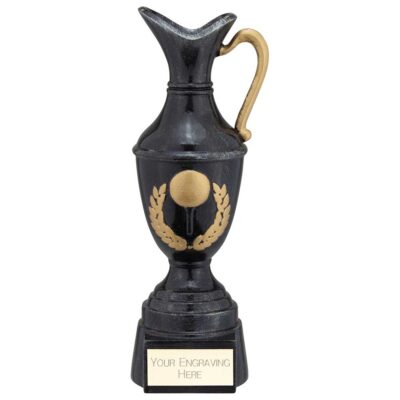 Claret Jug Golf Resin Award Antique Black & Gold 135mm RF24016A