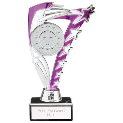 Frenzy Multisport Trophy Silver & Purple 185mm TR24513A