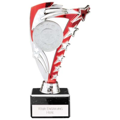 Frenzy Multisport Trophy Silver & Red 195mm TR24514B