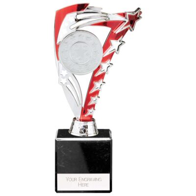 Frenzy Multisport Trophy Silver & Red 215mm TR24514C
