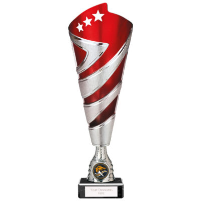 Hurricane Altitude Plastic Cup Silver & Red 295mm TR24533A