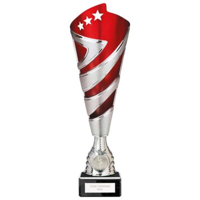 Hurricane Altitude Plastic Cup Silver & Red 310mm TR24533B