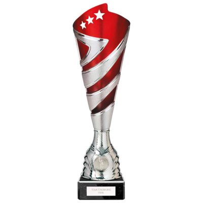 Hurricane Altitude Plastic Cup Silver & Red 325mm TR24533C