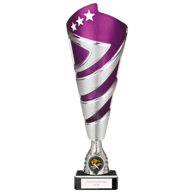 Hurricane Altitude Plastic Cup Silver & Purple 295mm TR24535A
