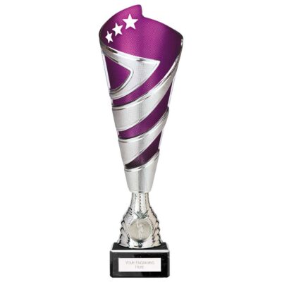 Hurricane Altitude Plastic Cup Silver & Purple 310mm TR24535B
