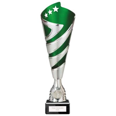 Hurricane Altitude Plastic Cup Silver & Green 310mm TR24537B