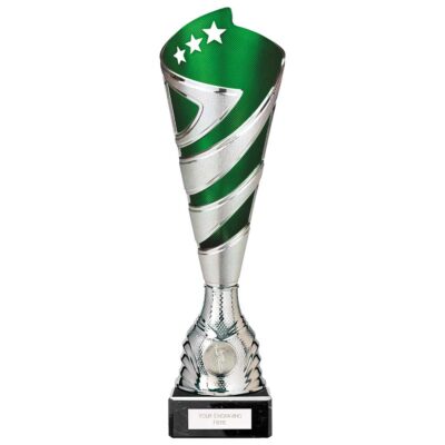 Hurricane Altitude Plastic Cup Silver & Green 325mm TR24537C