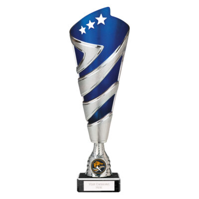 Hurricane Altitude Plastic Cup Silver & Blue 295mm TR24538A