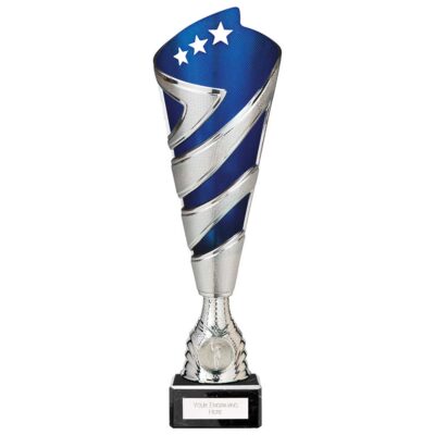 Hurricane Altitude Plastic Cup Silver & Blue 310mm TR24538B