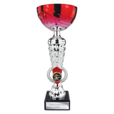 Energy Trophy Red & Silver 295mm TR26214C